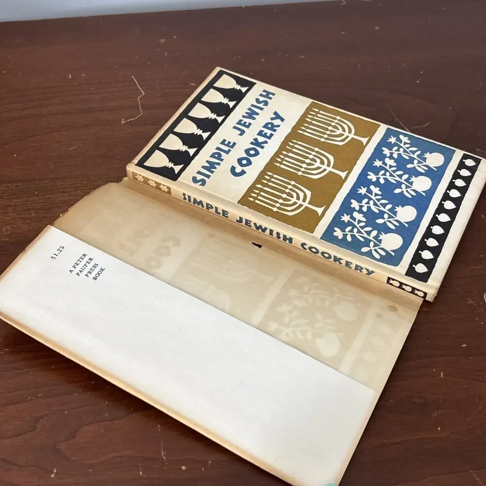 Peter Pauper Press Simple Jewish Cookery Cookbook 1962 Edna Beilenson HCDJ - Picture 5 of 10